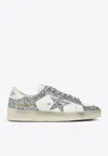 Golden Goose Db Stardan Glittered Low-top Sneakers In White