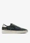 Golden Goose Db Stardan Leather Low-top Sneakers In Green