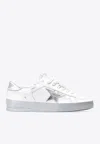 Golden Goose Db Stardan Low-top Sneakers With Laminated Star In White