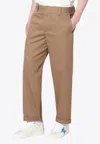 Golden Goose Db Straight-leg Chino Pants In Neutral