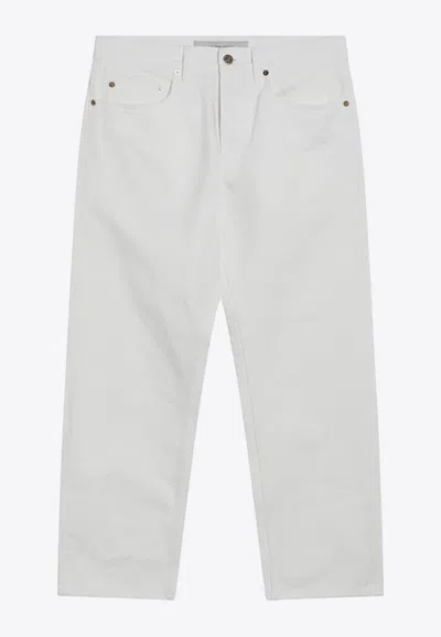 Golden Goose Db Straight-leg Pants In White