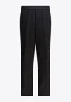 Golden Goose Db Straight-leg Wool Pants In Black