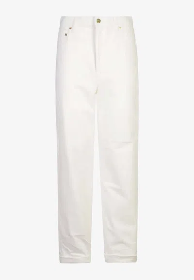 Golden Goose Db Straight-leg Denim Pants In White
