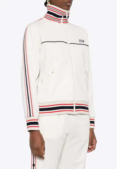 Golden Goose Db Striped-trim Track Jacket In White