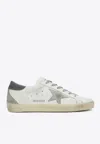 Golden Goose Db Super Star Distressed Leather Low-top Sneakers In White