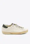 Golden Goose Db Super-star Distressed Leather Sneakers In Neutral