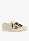 Golden Goose Db Super-star Leather Low-top Sneakers In Gold