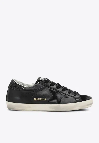 Golden Goose Db Super-star Leather Low-top Sneakers In Black