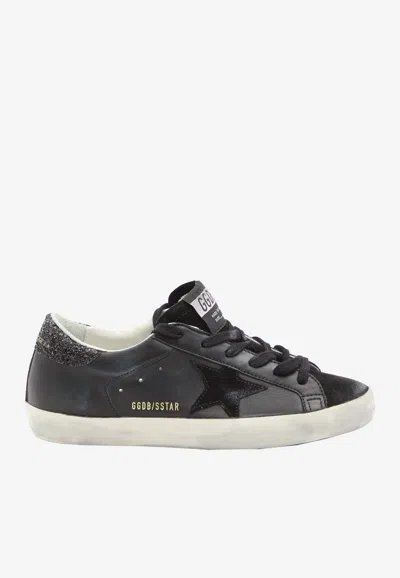 Golden Goose Db Super-star Leather Low-top Sneakers In Black