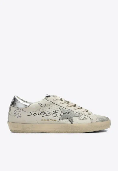 Golden Goose Db Super-star Leather Low-top Sneakers In White