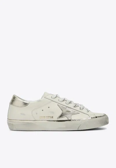 Golden Goose Db Super Star Leather Low-top Sneakers In White