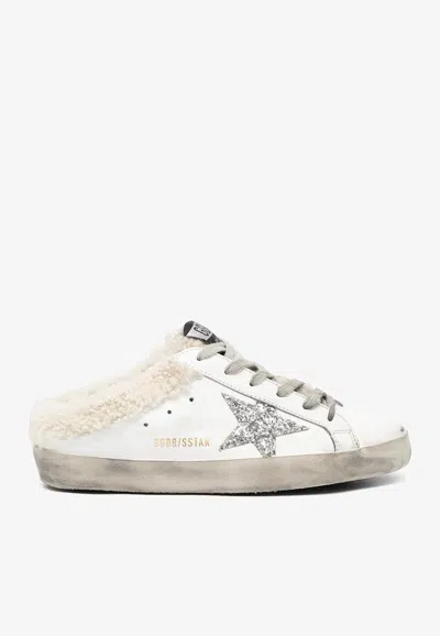 Golden Goose Db Super-star Leather Sabot Sneakers In White