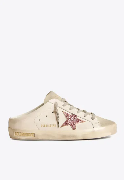 Golden Goose Db Super-star Leather Sabot Sneakers In White