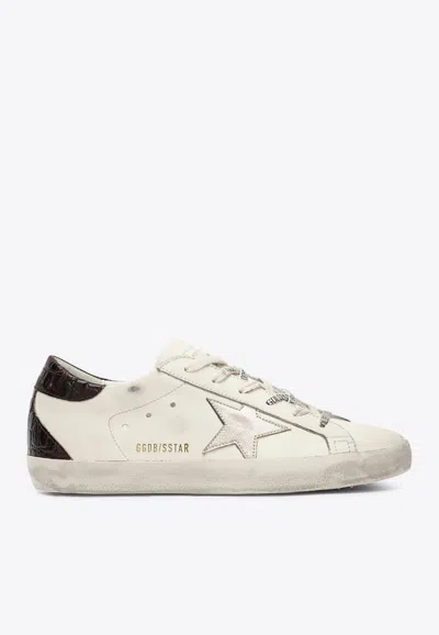 Golden Goose Db Super-star Leather Sneakers In White