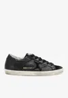 Golden Goose Db Super-star Leather Low-top Sneakers In Black