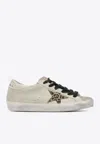 Golden Goose Db Super-star Distressed Leather Low-top Sneakers In Neutral