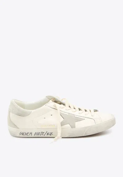 Golden Goose Db Super Star Nappa Leather Low-top Sneakers In White