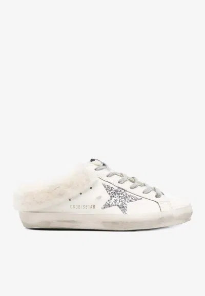 Golden Goose Db Super Star Sabot Leather Sneakers In White