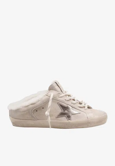 Golden Goose Db Super Star Sabot Leather Sneakers In White