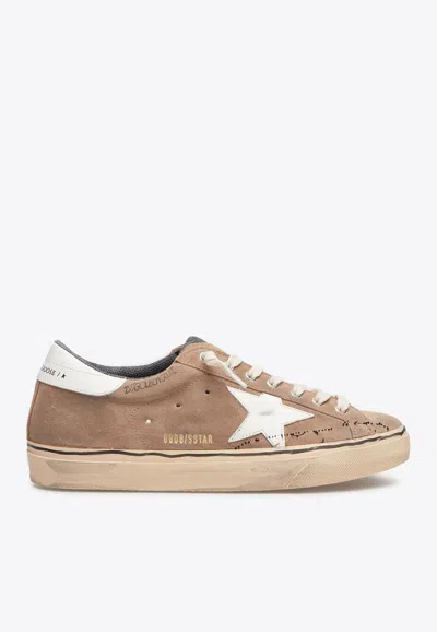 Golden Goose Db Super-star Suede Low-top Sneakers In Brown