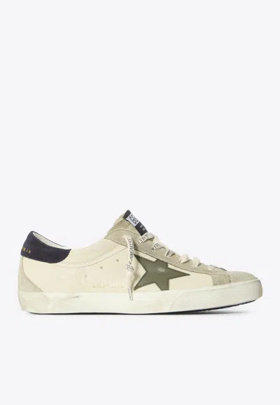 Golden Goose Db Super Star Suede Low-top Sneakers In White