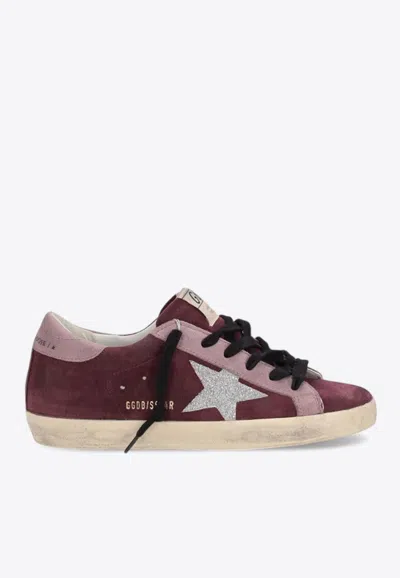 Golden Goose Db Super-star Suede Sneakers In Purple