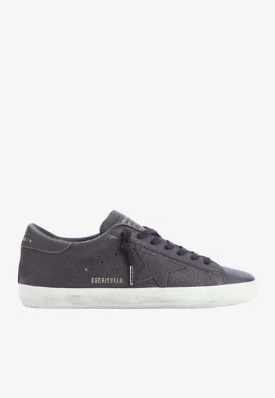 Golden Goose Db Super-star Leather Sneakers In Brown