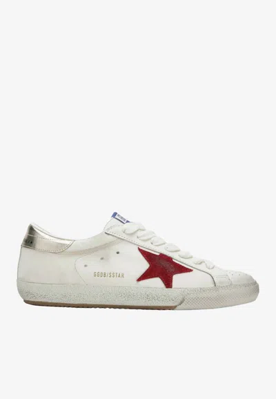 Golden Goose Db Super-star Leather Sneakers In White