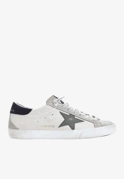 Golden Goose Db Super-star Leather Sneakers In White