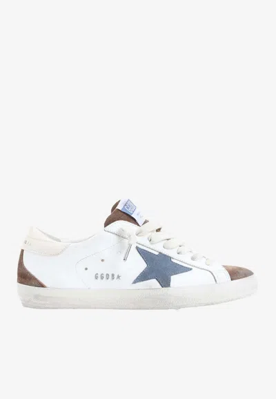 Golden Goose Db Super-star Leather Sneakers In White