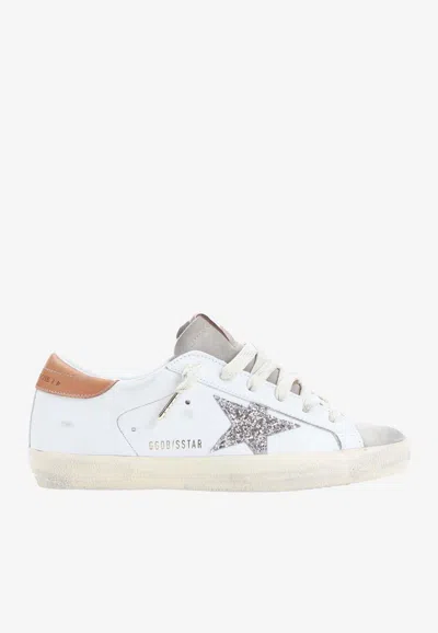 Golden Goose Db Super-star Leather Sneakers In White