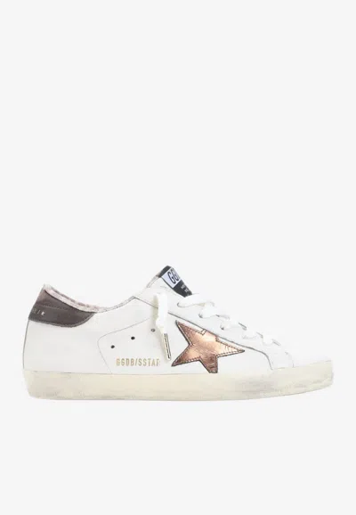 Golden Goose Db Superstar Low-top Sneakers With Metallic Star Patch In Multi