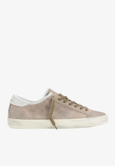 Golden Goose Db Superstar Suede Low-top Sneakers In Brown