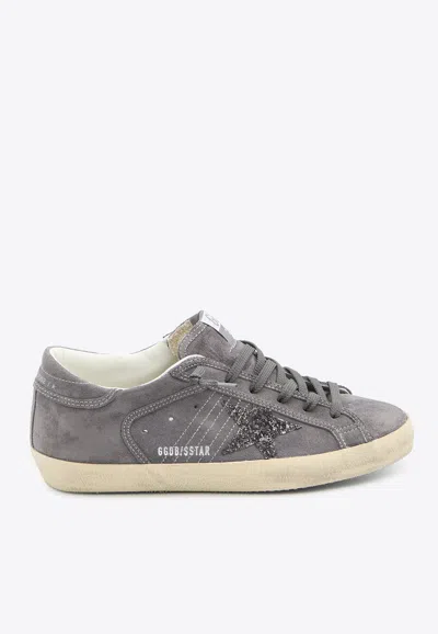 Golden Goose Db Super-star Suede Sneakers In Gray