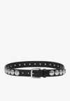 Golden Goose Db Trinidad Studded Leather Belt In Black