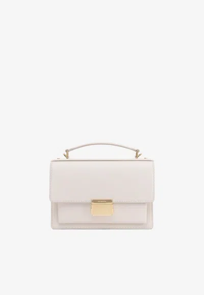 Golden Goose Db Venezia Leather Shoulder Bag In White