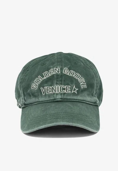 Golden Goose Db Venice Vintage Cap In Green