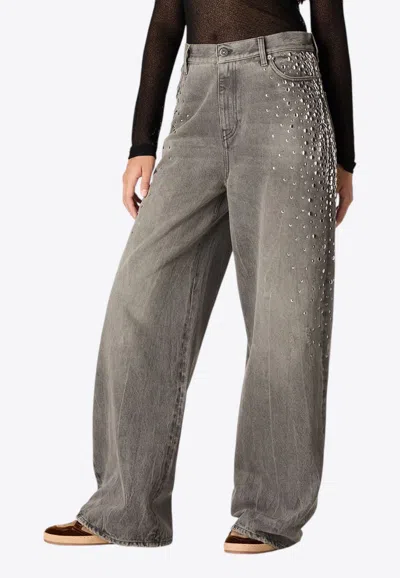 Golden Goose Db Vintage Melody Boyfriend Jeans In Gray