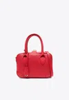 Golden Goose Db Vita Leather Top Handle Bag In Red