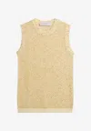 Golden Goose Db Wool Sequined Top In Yellow