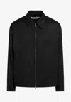 Golden Goose Db Zip-up Wool Jacket In Black