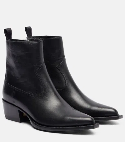 Golden Goose Debbie 45 Leather Ankle Boots In Black