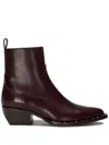 Golden Goose Debbie Ankle Boots In Red