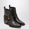 Golden Goose Debbie Boot Brown With Removable Buckle Women In Brown
