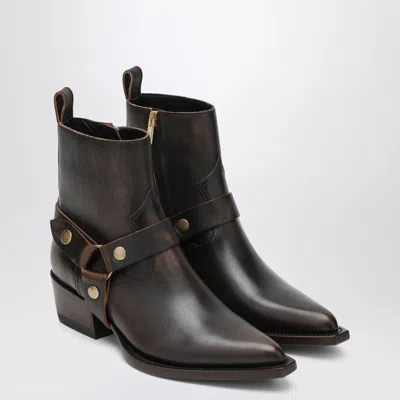 Golden Goose Debbie Boot Brown With Removable Buckle Women