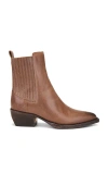 Golden Goose Leather Debbie Beatles Ankle Boots In Tan