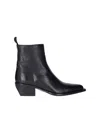 Golden Goose Leather Boots In Black