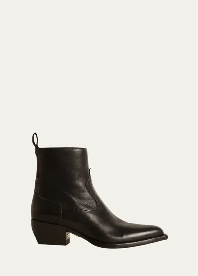 Golden Goose Debbie Leather Ankle Boots In Black