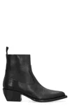 Golden Goose Debbie Leather Boots In Black