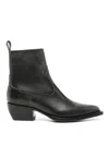 Golden Goose Debbie Leather Boots In Black